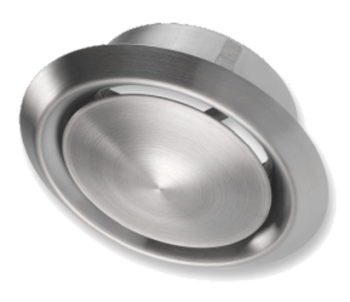 Válvulas de insuflação/extracção D100 INOX